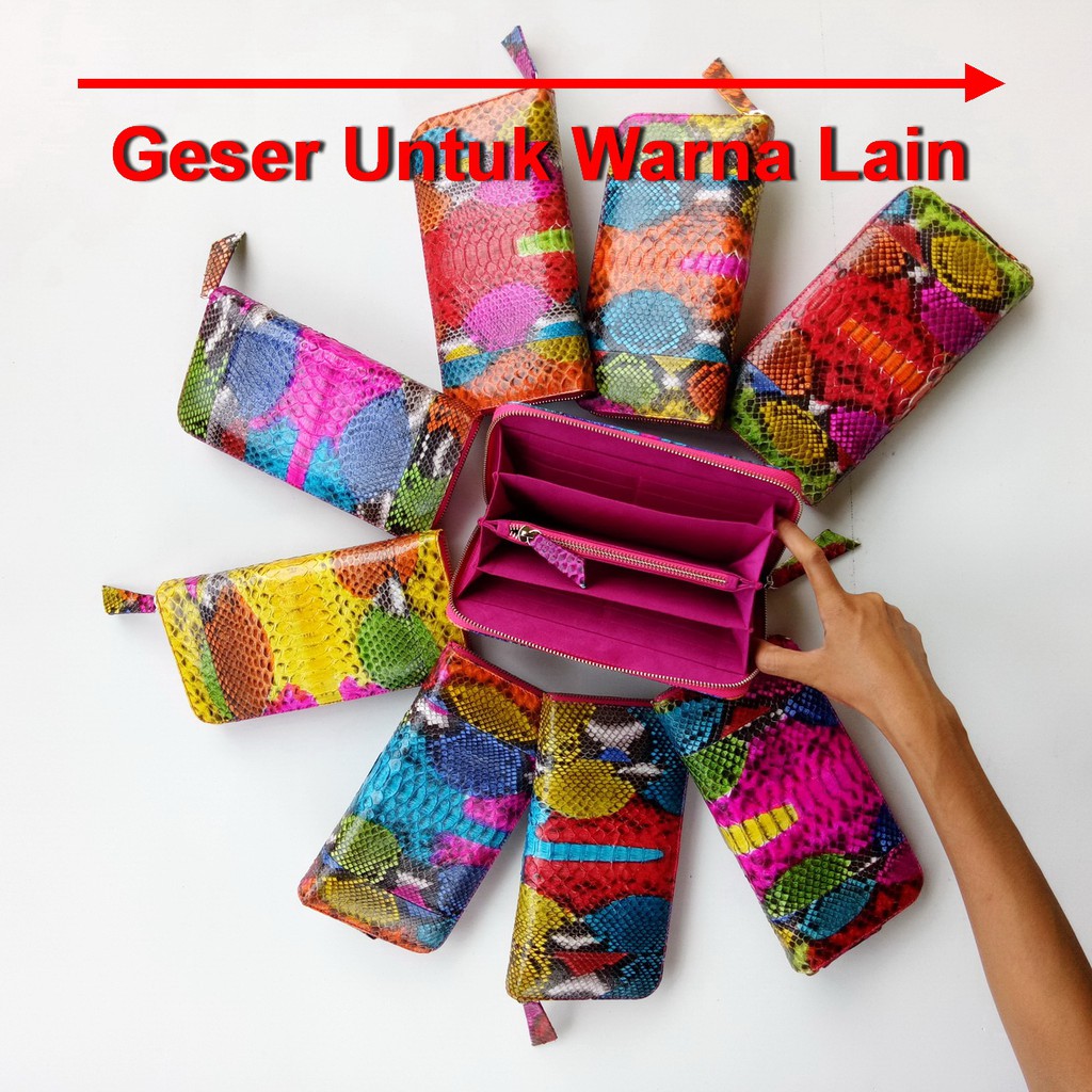 Dompet Kulit Ular Kipas Python