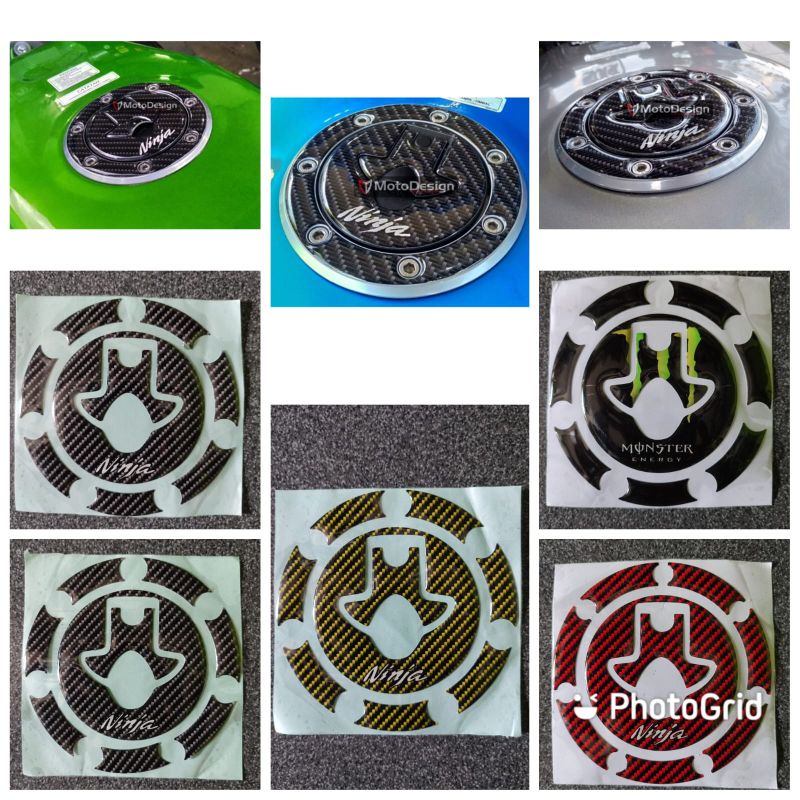 EMBLEM TIMBUL TUTUP TANK TANKI MOTOR KAWASAKI NINJA R RR SS