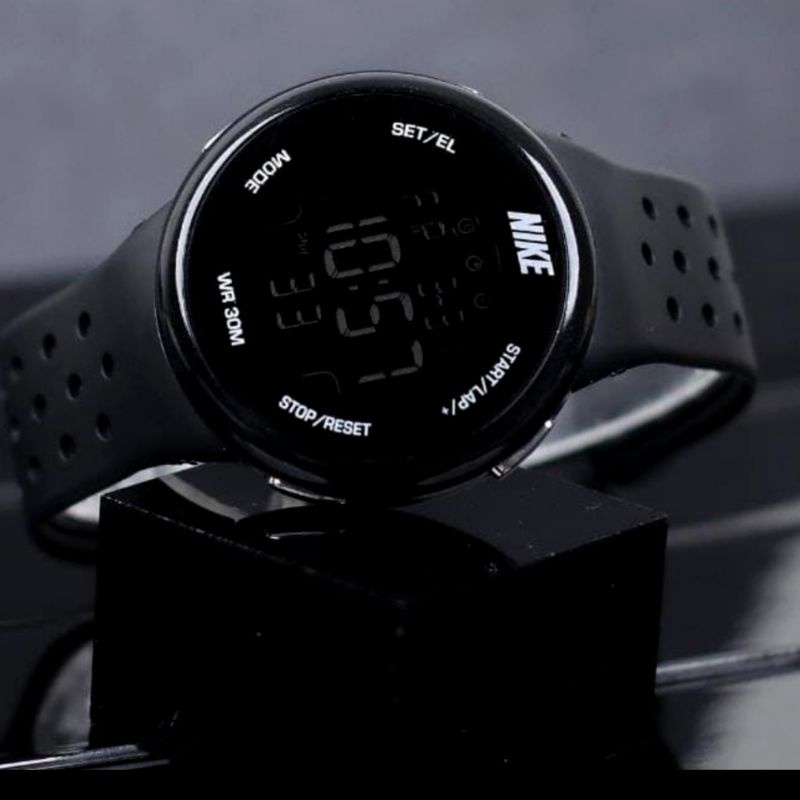 TRENDINGGGGGGJam Tangan Nike Bulat Jam Tangan Digital Nike Jam Tangan Rubber Anti Air Unisex