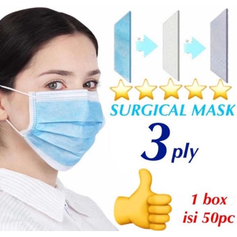 Masker kuping/cantol 1box isi 50pcs