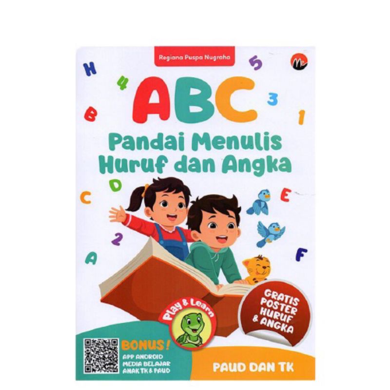 BUKU ANAK MENULIS DAN MEWARNAI ABC PANDAI MENULIS HURUF DAN ANGKA