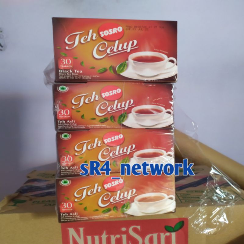 

Teh Celup Sosro 1pack (isi @30teabags)