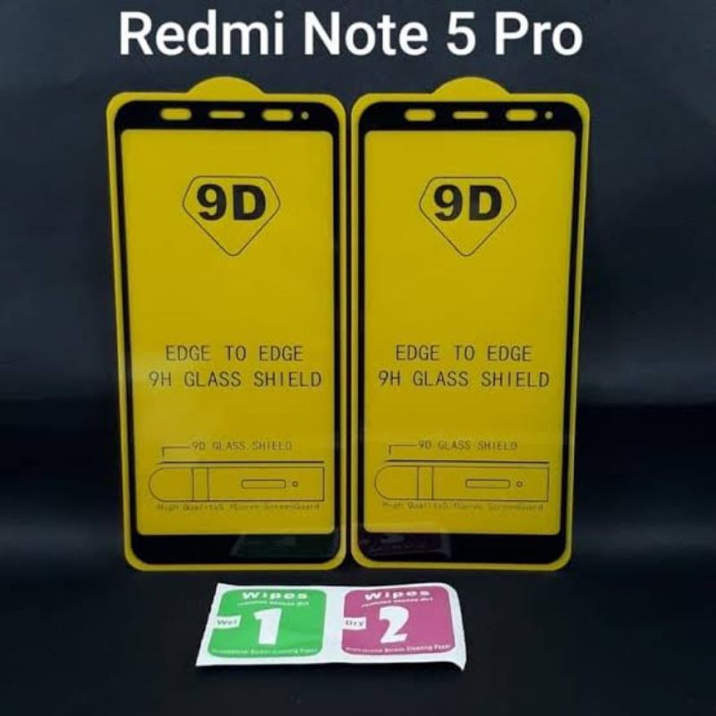 Tempered Glass Xiaomi redmi note 5 pro redmi 5+ Antigores full cover