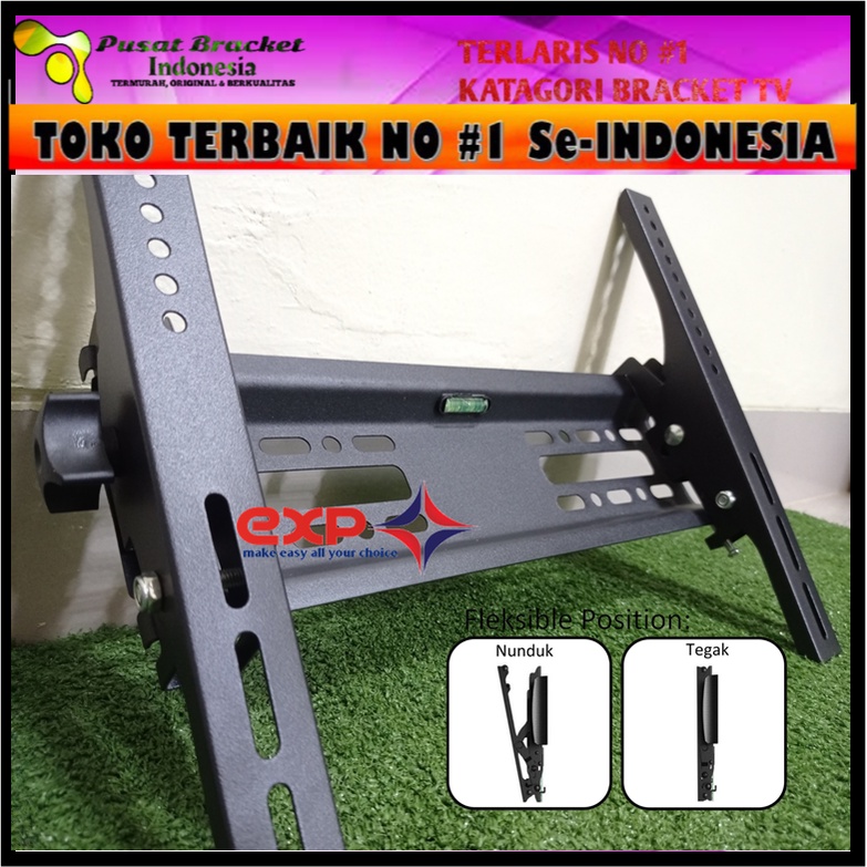 Bracket TV CHANGHONG 21&quot; s/d 43&quot; waterpass GARANSI 100% COCOK!!! IMPORT QUALITY