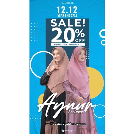 gamis Ainur set syar'i by fauz hijab