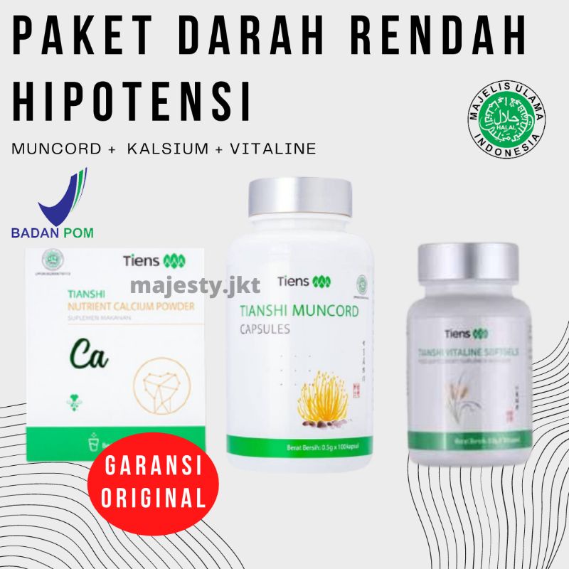 Suplemen Hipotensi Darah Rendah Original | Obat Herbal Darah Rendah