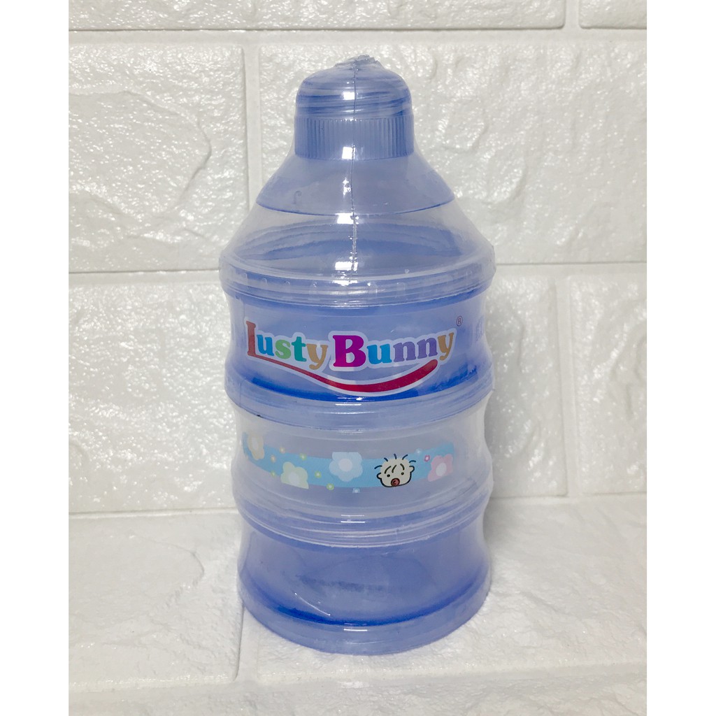 BAYIe - Tempat Susu Bayi 3 Susun LUSTY BUNNY / Container / Wadah / Takaran Susu Bayi