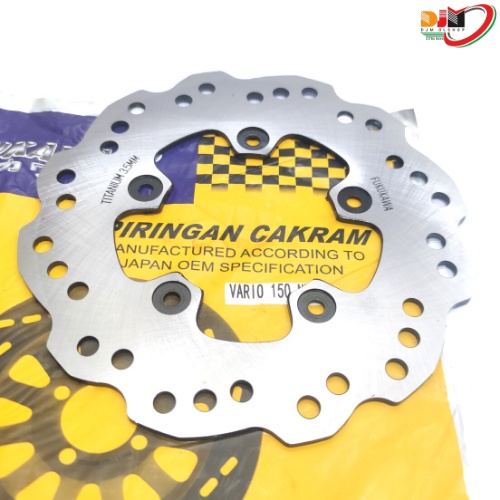 Fukukawa Piringan Disc Cakram Depan Vario 150 5hole Bonus Kampas Rem Depan 1set