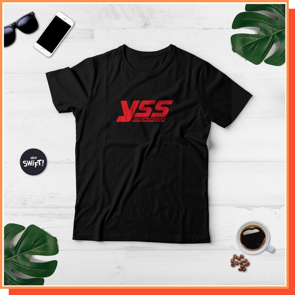 KAOS TSHIRT BAJU DISTRO YSS RACING SUSPENSION SHOCK MOTOR Combed 30S Distro CUSTOM PRIA WANITA