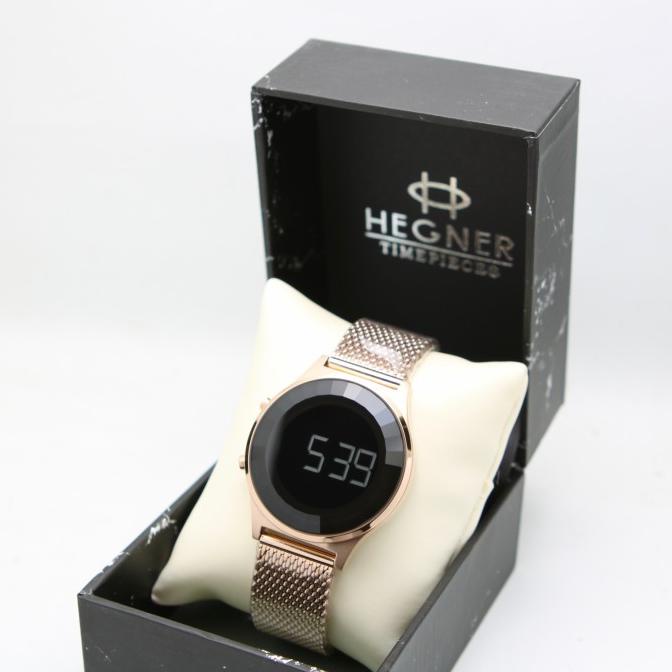 JAM TANGAN WANITA HEGNER 1681 ROSEGOLD DIGITAL. ORIGINAL