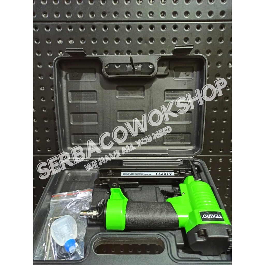 Tekiro Air Nailer Gun 1022J Mesin Staples Angin Paku Tembak U Termurah Berkualitas