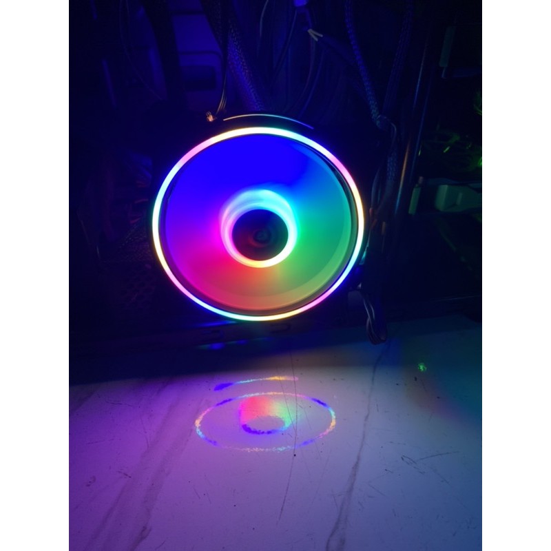 XBT GALAXY RGB Auto Fan Casing 12CM Double RING LED - Fan Case XB-117