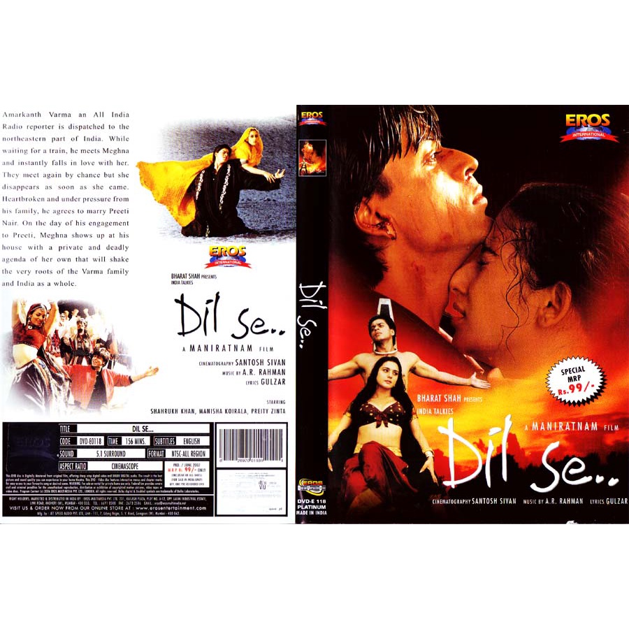 Kaset Dvd Terbaru Bollywood - Dil Se