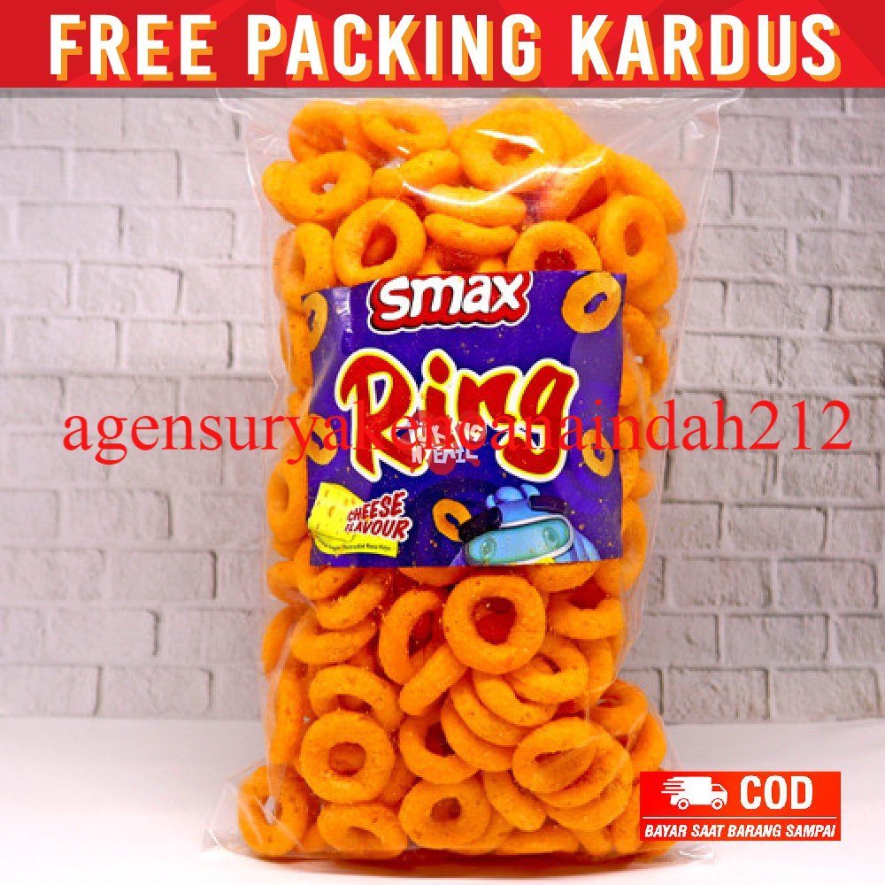 

snack kiloan Smax Ring Cheese Smax keju 125 gram makanan ringan cemilan camilan jajanan kiloan
