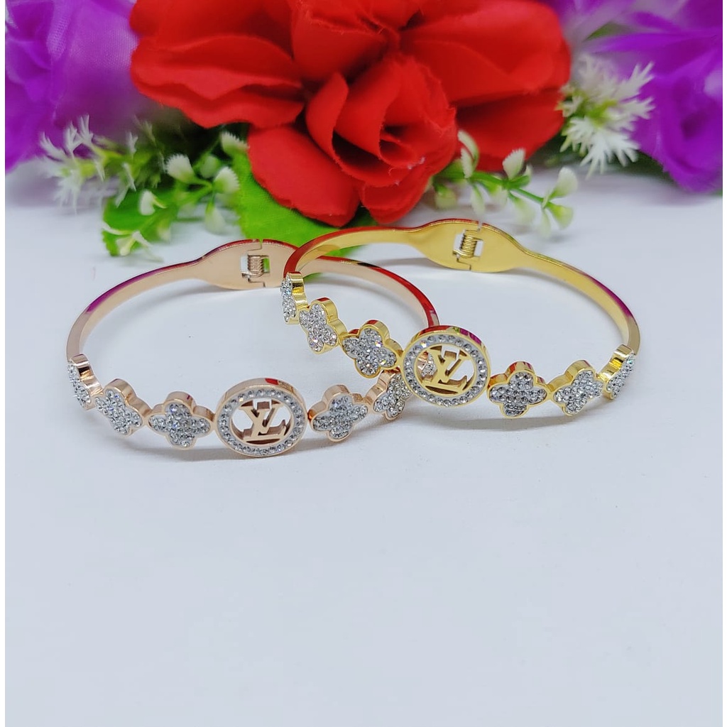 Titanium gelang tangan  permata perhiasan wanita Jewelry 0048