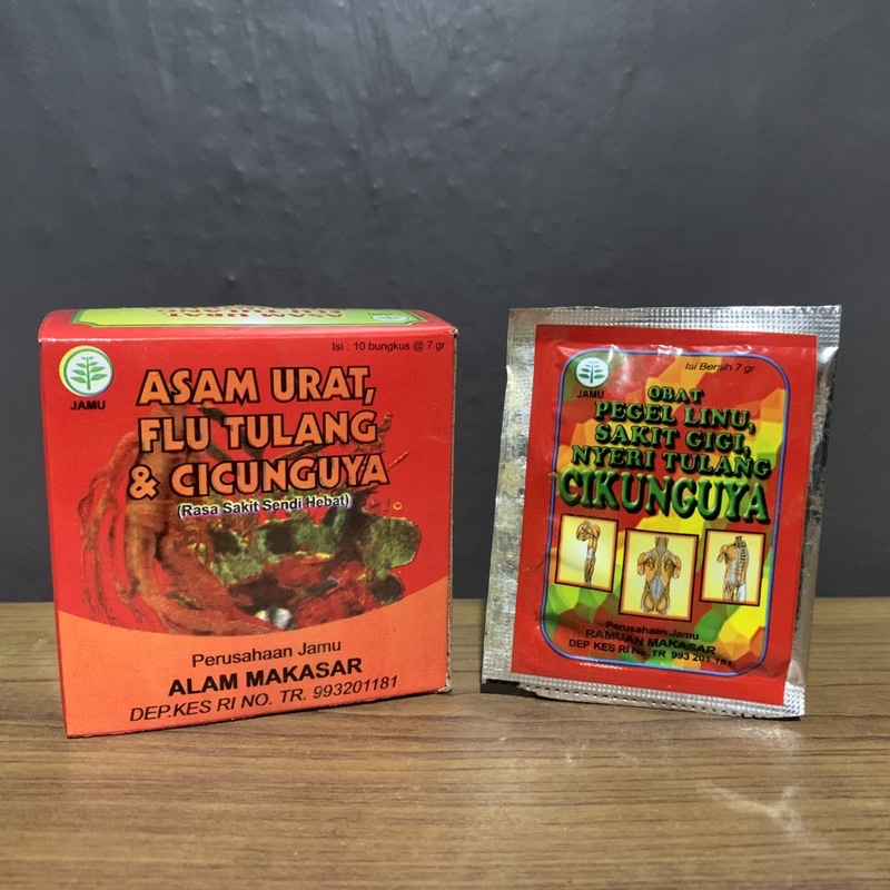 Jamu Cikunguya, Flu Tulang & Asam Urat