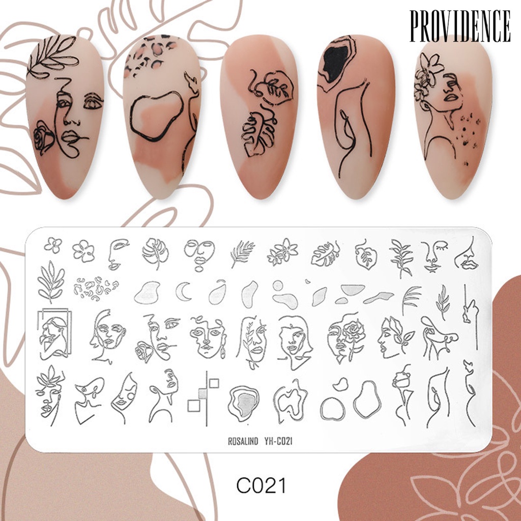 Providence Nail Stamping Plate Various Patterns Rust-Proof Mini Printing Stencil Manicure Art Stamp Templates for Salon