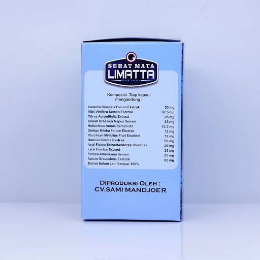 Obat Herbal Mata Minus | Vitamin Mata Minus | Sehat Mata Limatta Softgel Nutrisi Mata
