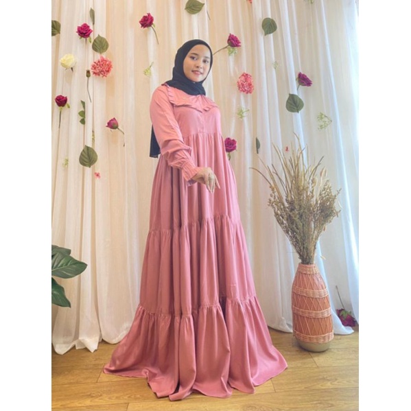 Gamis frilla R2 rayon uniqlo by frilla collection