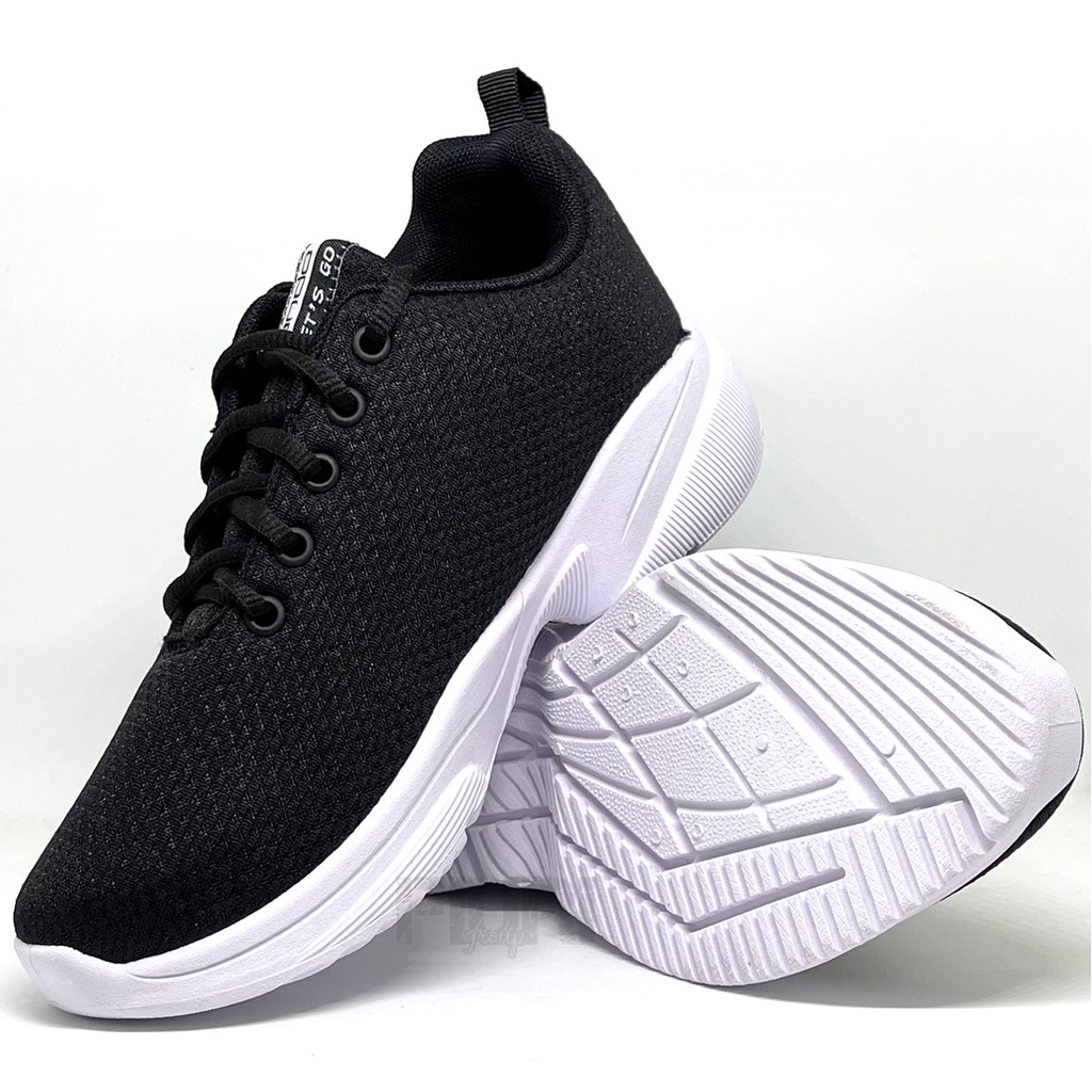 FIURI - Ando Original - FRESTY 37-40 HITAM PUTIH - Sepatu Kets Wanita - Sepatu Sneakers Wanita - Sepatu Olahraga Sport Wanita - Sepatu Casual - Sepatu Jogging Lari Fitness Gym Senam Wanita - Sepatu Anak Perempuan Cewek -Sepatu Sekolah Bertali SD SMP SMA-6