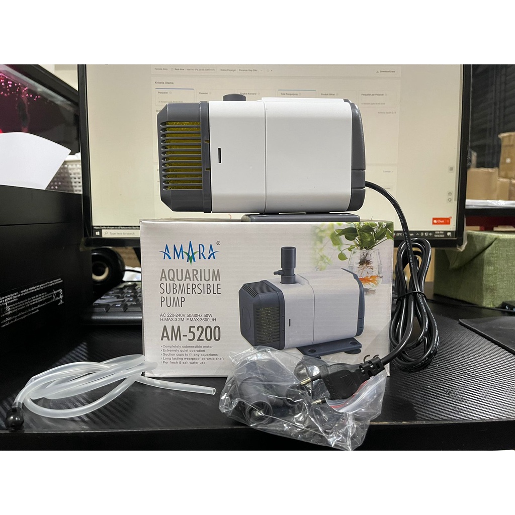 POMPA AMARA 5200 / AMARA AM 5200 POMPA AIR CELUP AQUARIUM F.MAX 3600L/H