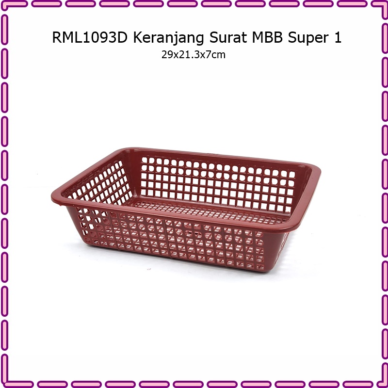 RML1093D Keranjang Surat/Keranjang Penyimpanan MBB Super 1