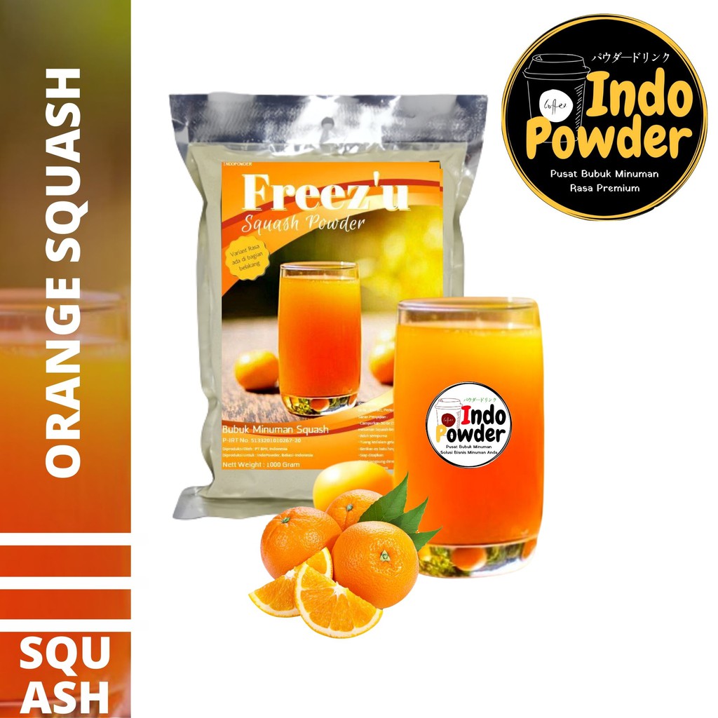 SQUASH Bubuk Minuman ORANGE 1Kg - Bubuk ORANGE 1Kg - ORANGE Bubuk 1Kg - ORANGE SQUASH POWDER