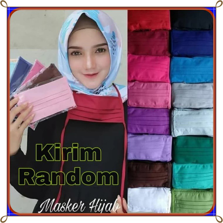 ( MASKER HIJAB ) masker kain wanita hijabers anti debu ...
