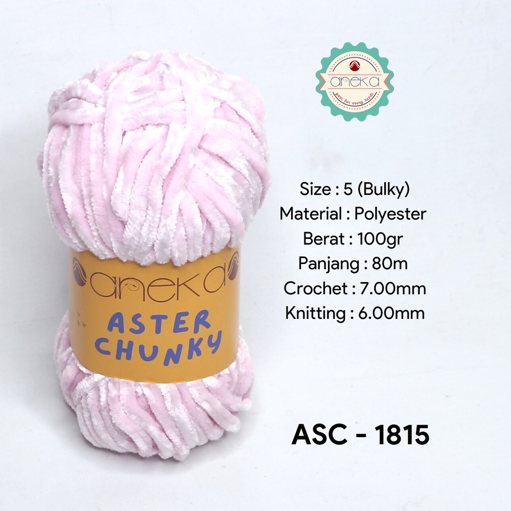 Benang Rajut Bludru Aster CHUNKY / Velvet Knitting Yarn - 1815