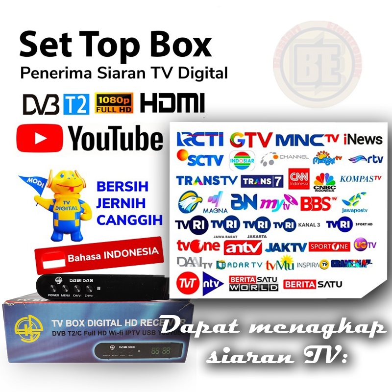 Set Top Box TV Digital DVB-T2 DVB-C Full HD 1080p HD-115