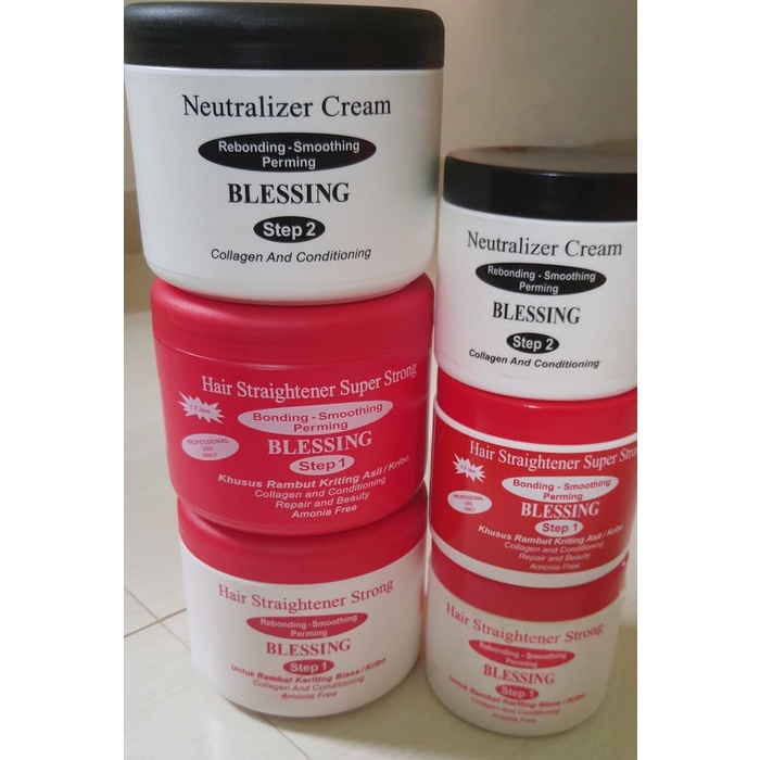 Blessing Neutralizer Cream 500gr - Rebonding Smoothing Perming Rambut