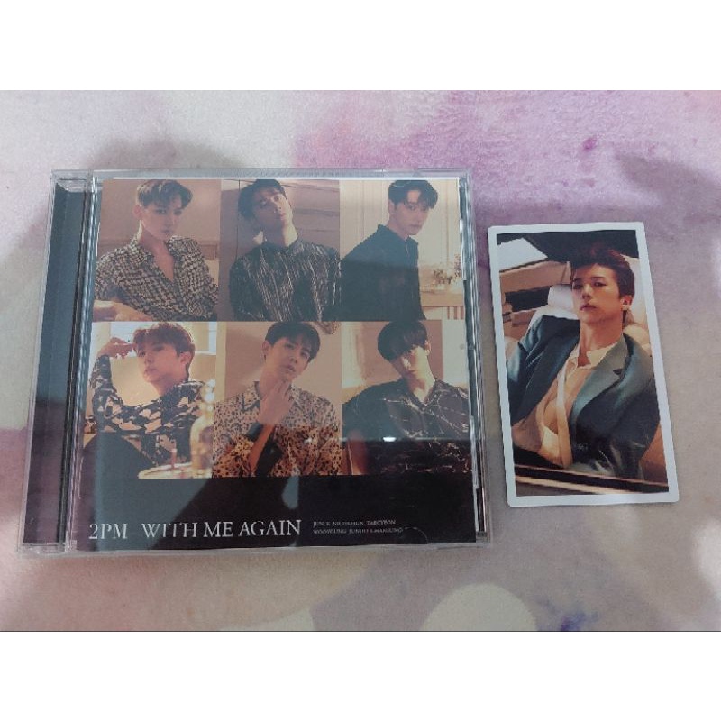 2PM JAPAN MINI ALBUM WITH ME AGAIN REGULAR EDITION PHOTOCARD WOOYOUNG