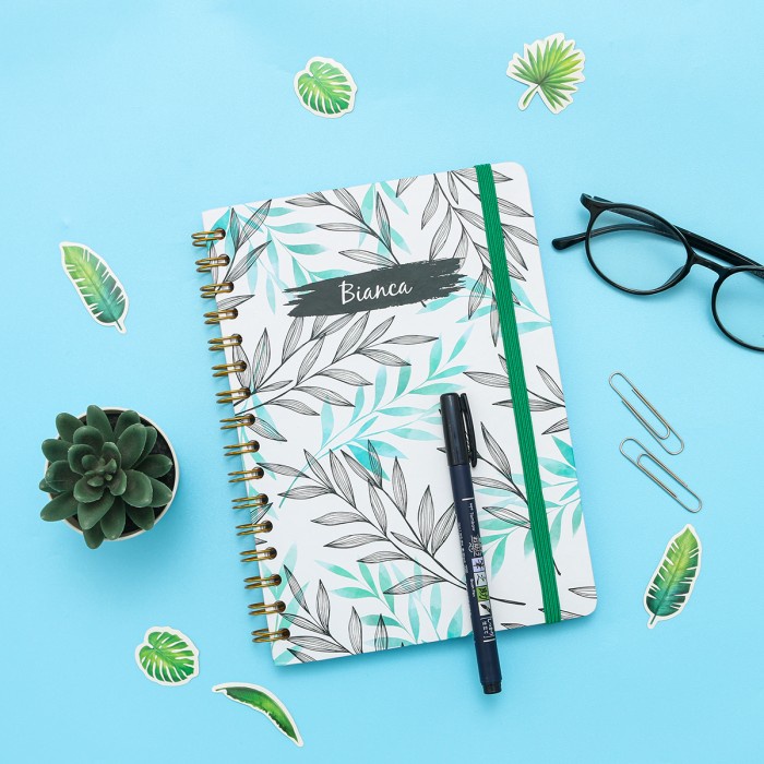 

[RESTOCK] Notebook Spiral #FLORAL 02 - Notebook Custom - garis