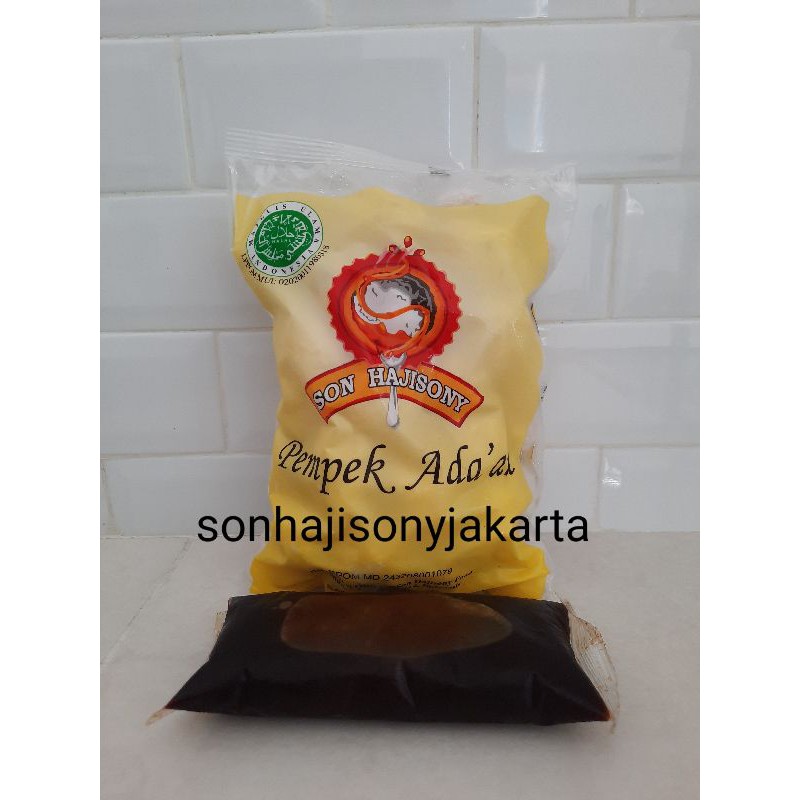 

pempek son haji sony adaan super 750 gr + cuko 250 ml hajisony pempek murah hajisoni haji soni