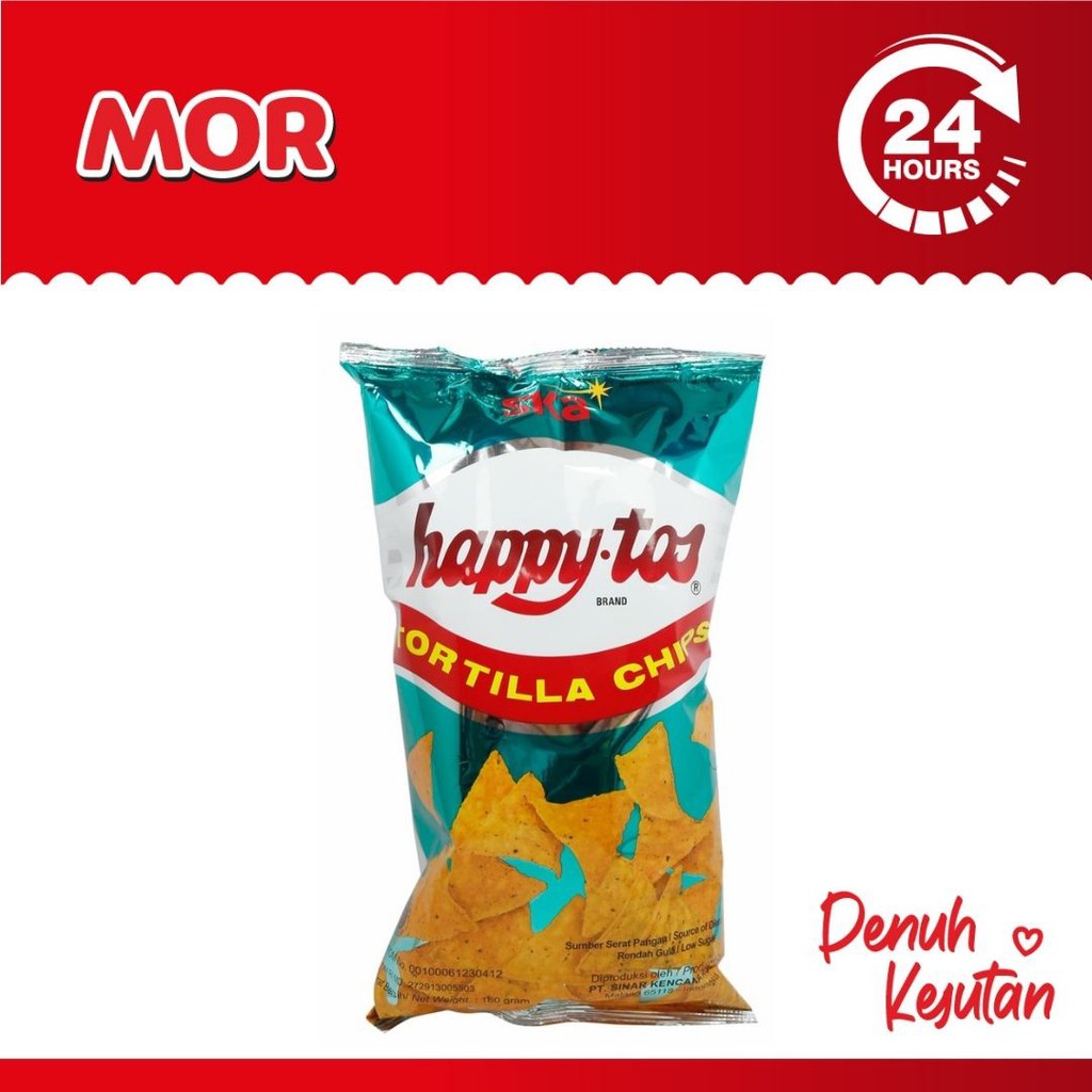 

HAPPYTOS Tortilla Green Bag Keripik 140 gr