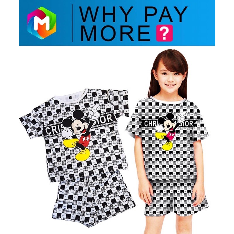 Baju Setelan Kaos  Anak  Perempuan  BRANDED Model Terbaru 