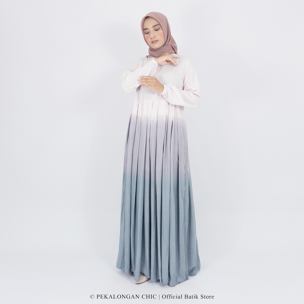 [BISA COD] GAMIS TIE DYE KEKINIAN / GAMIS KATUN RAYON / GAMIS TWILL ORI / GAMIS BUSUI-Soft Pink