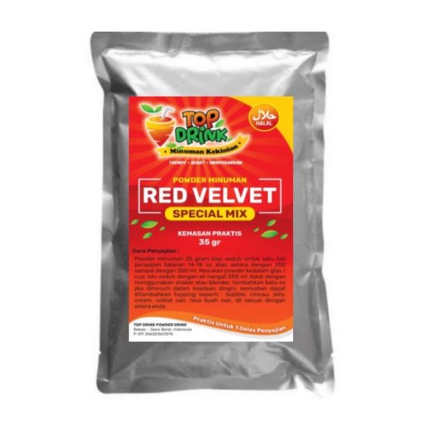 

Serbuk Minuman Special Mix Rasa RED VELVET Sachet 35 Gram