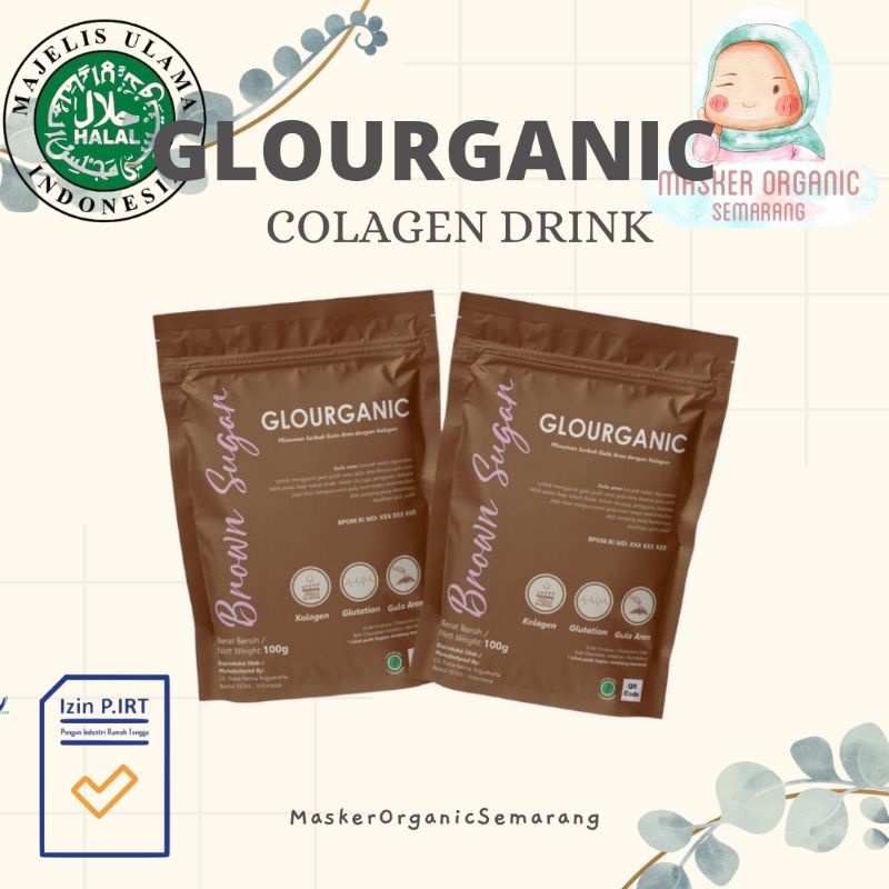 

ready GLOURGANIC COLAGEN COLLAGEN DRINK 50GR RASA GULA AREN BOOBA BOBA PIRT HALAL MUI