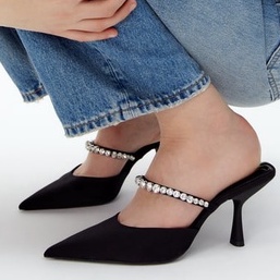 Sepatu Heels ZR-156 Rhinestone