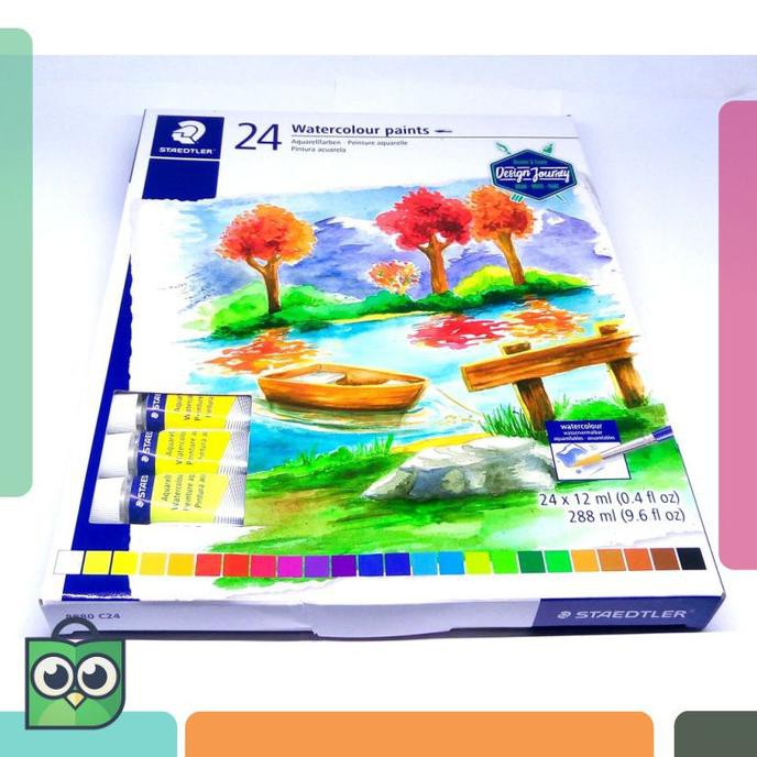 

TERLARIS CAT AIR / WATERCOLOUR PAINTS STAEDTLER - 24 COLOURS KEREN