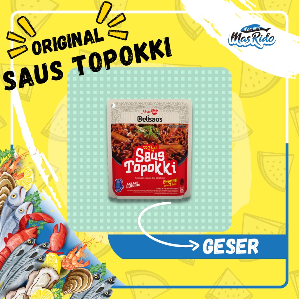 

Toppoki Original Saus Mamasuka Delisaos 100 Gram Praktis Dan Mudah