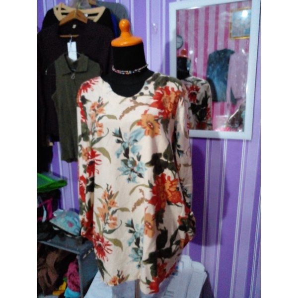 big size  dress bunga import