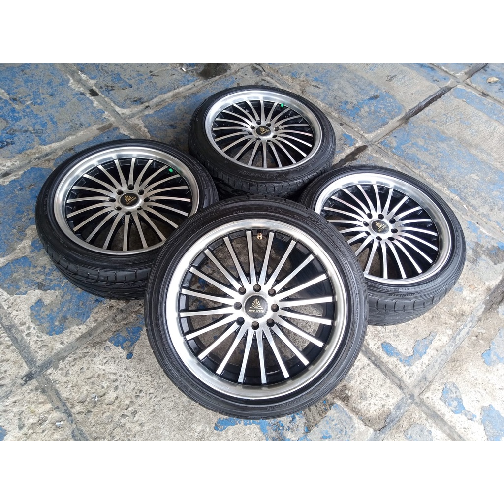 Velg Mobil Second R17 Racing Auto Speed Ring17 Lubang4 Plus Ban 205-45-17