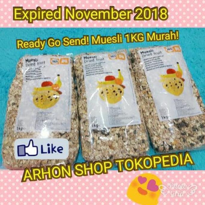 

HARGA PROMO!! DRIED FRUIT MUESLI 1KG /SARAPAN SEHAT/ ENAK / BERGIZI