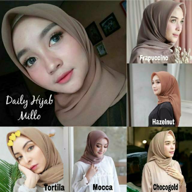 Bella square / segi empat bella / hijab bella / pollycotton