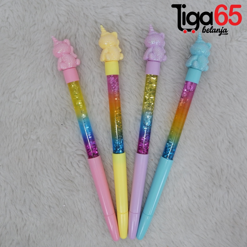 365 GEL PEN #41153 Pulpen Gel Glitter Karaker Lucu