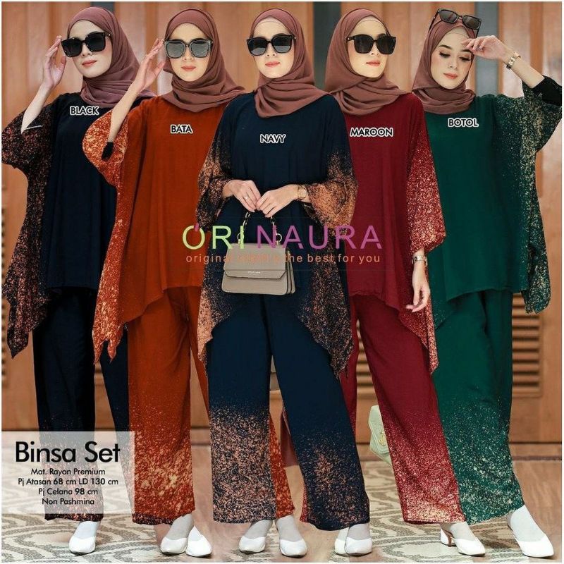 SETELAN WAKAWAKA MOTIF/ SETELAN WANITA SETELAN JUMBO Bahan rayon super