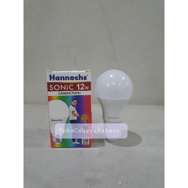 Lampu Bohlam LED Sonic 12w 12watt Hannochs CoolDayLight