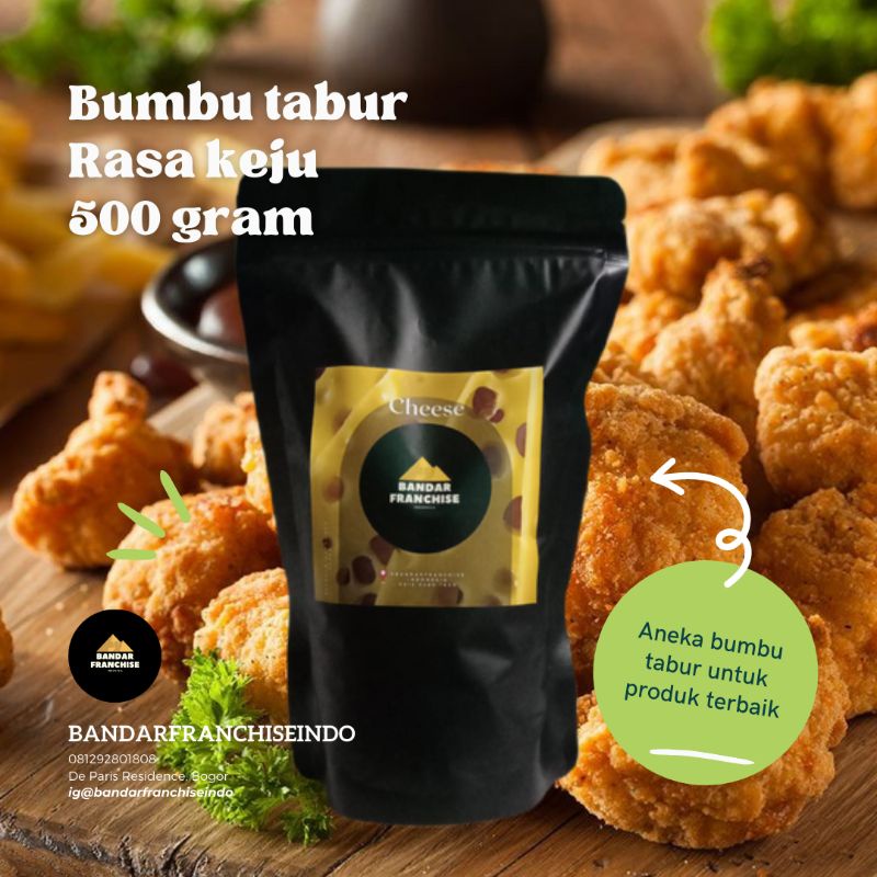 

Bumbu tabur aneka rasa Keju kemasan 500 gr